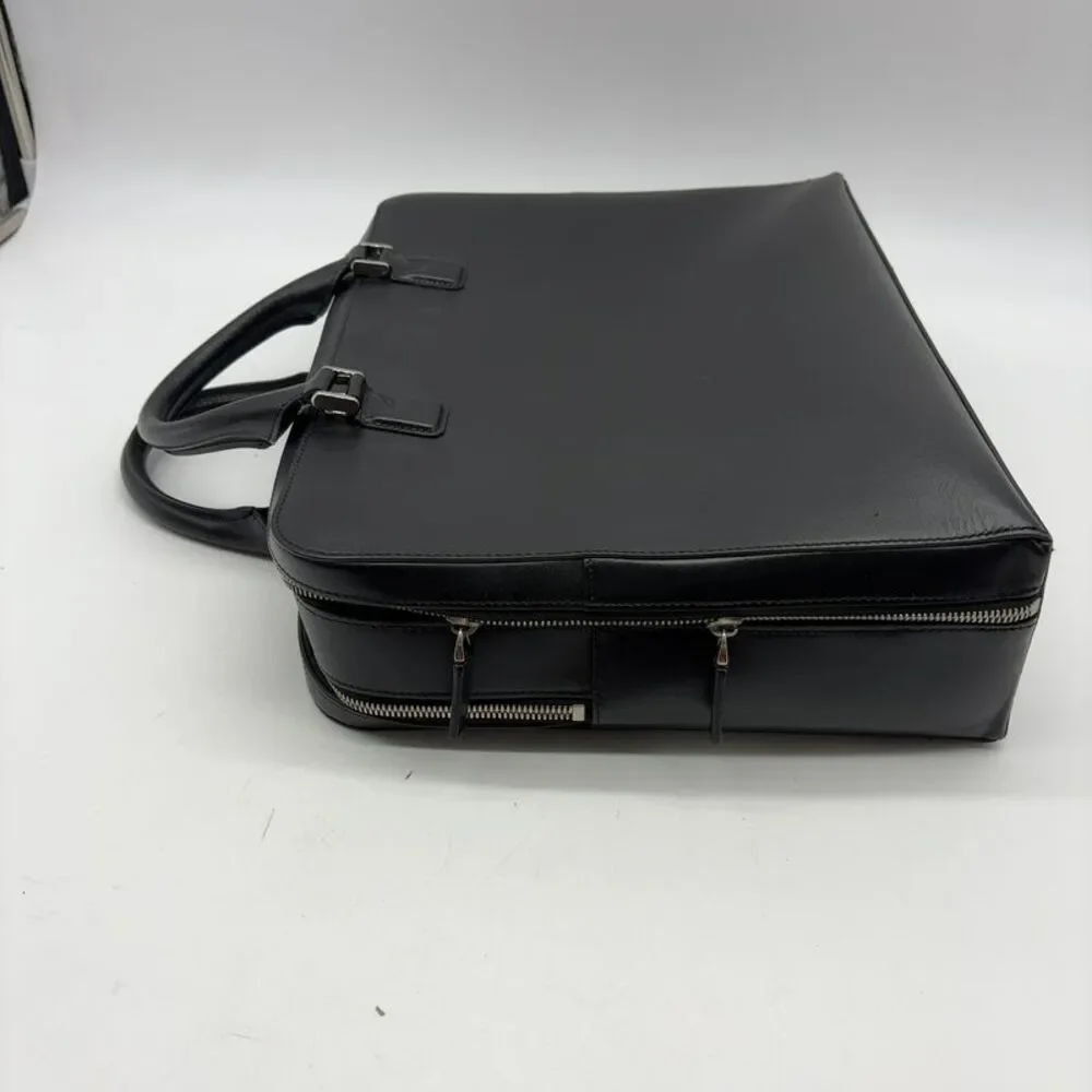 Montblanc black leather